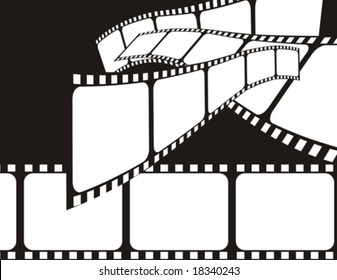vector file, film shape very easy to edit