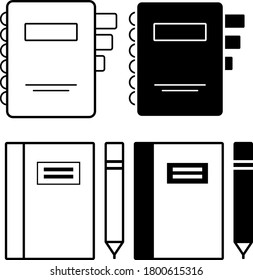 Vector file folder icon with paper clip