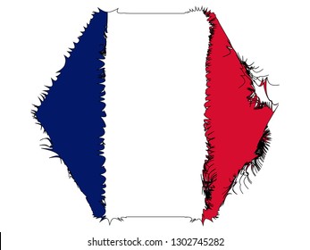 vector file of France flag