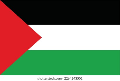 Archivo vectorial de la bandera de la Franja de Gaza