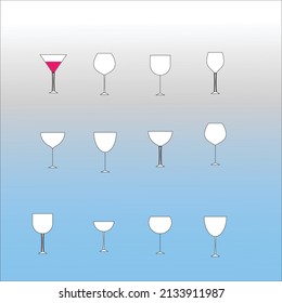 vector file glasses eps 12 design