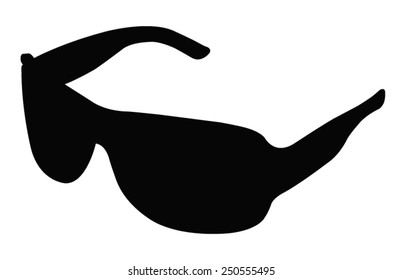 vector file of glasses silhouette