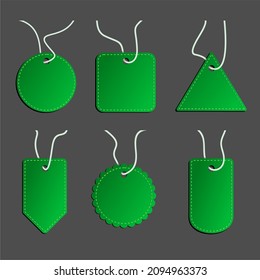 vector file green color of price tags, discount tags, promotion tags, sign labels, sales labels. Please use for your design needs