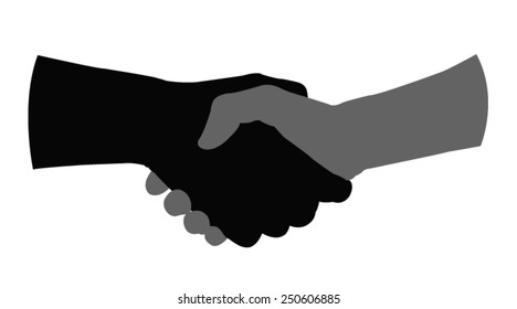 vector file of hands silhouette