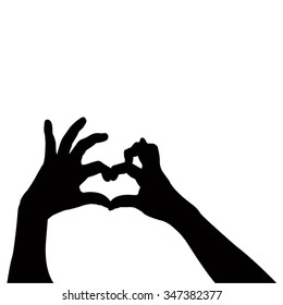 vector file of hands silhouette