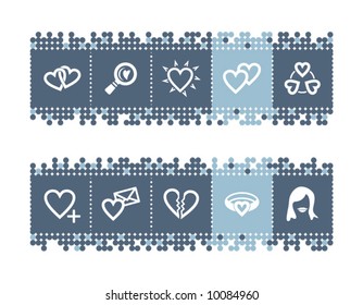 Vector file has layers, all icons in two versions are included.
