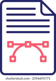 Vector File Icon Color Vector Illustration