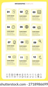O arquivo vetorial é um modelo infográfico em estilo de rabiscar.