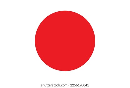 Vector file of Japan flag