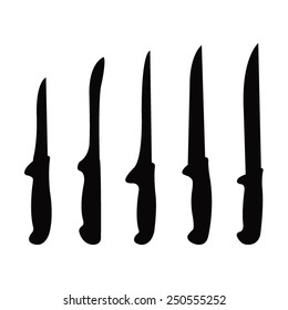 vector file of knives silhouette