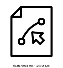 vector file line icon illustration vector graphic