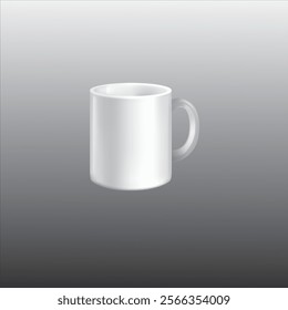 Vector file of mug mockup, illustration of mug mockup.