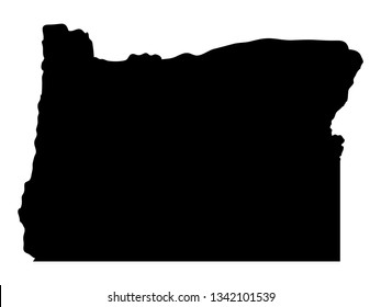 vector file of oregon usa map