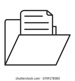 Diseño de iconos de contorno de archivo de vector
