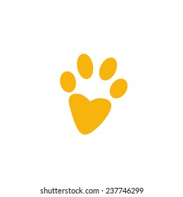 vector file of paw print