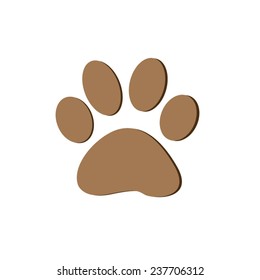vector file of paw print icon