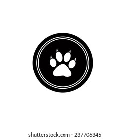 vector file of paw print icon