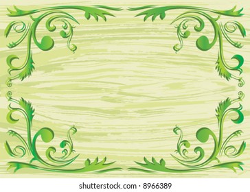 vector file of plant element and texture background