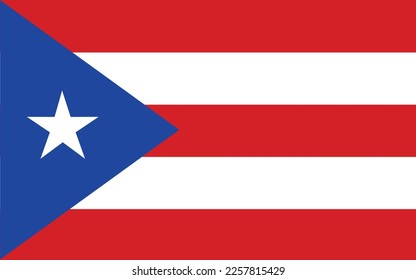 Archivo vectorial de la bandera de Puerto Rico