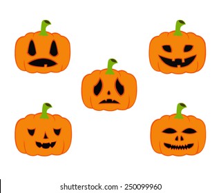 vector file of pumpkins