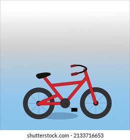 archivo vectorial bicicleta de color rojo