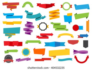 Vector file representing Labels Stickers Banners Tag and Ribbons collection.