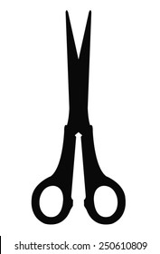 vector file of scissor silhouette