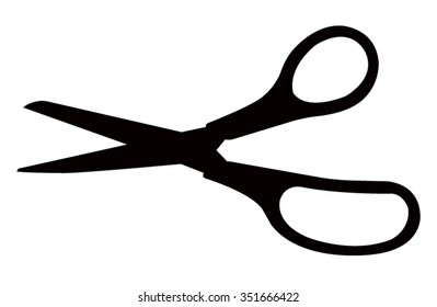 vector file of scissor silhouette