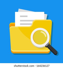 Vector File Search Icon