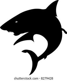 vector file shark silhouette