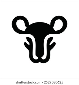 Vector file for a silhouetted animal icon
