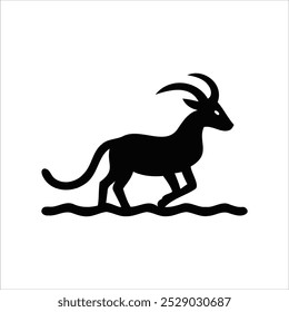 Vector file for a silhouetted animal icon