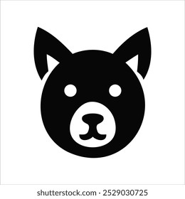 Vector file for a silhouetted animal icon