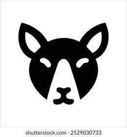 Vector file for a silhouetted animal icon