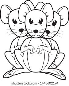 Vector file of some mice