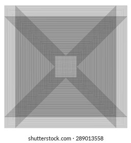 Vector file of square geometric shapes on white background. 