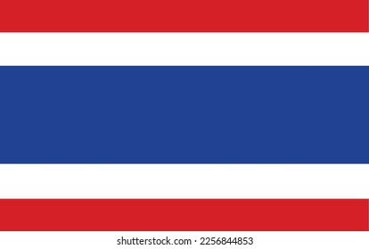 Vector file of Thailand flag