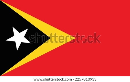 Vector file of Timor Leste flag