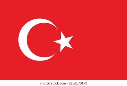 Vector file of Turkey flag