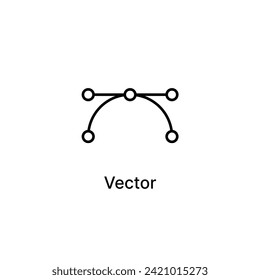 Vector file type icon, vector extension icon