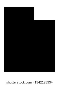 vector file of utah map