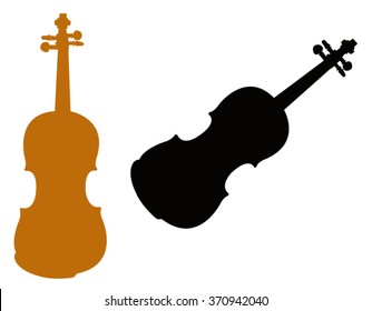 Vector file of violin