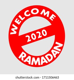 Vector file welcom ramadan 2020