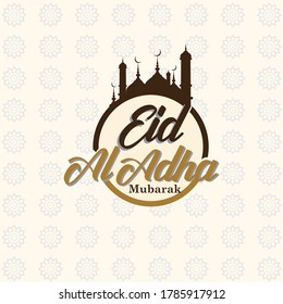 vector file to welcome the Eid al-Adha celebration which is celebrated by Muslims around the world