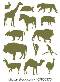 vector file of wild animal