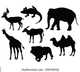 vector file of wild animals