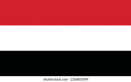 Archivo vectorial de la bandera de Yemen