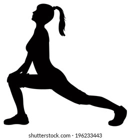 vector file of yoga girl