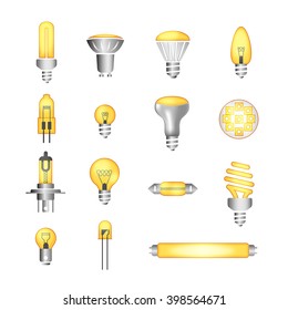 Vector files contains editable fifteen bulb icons. Set contains colour editable bulb and modern bulb like led, cfl bulb etc. You can edit colour and light effects in this set icons.