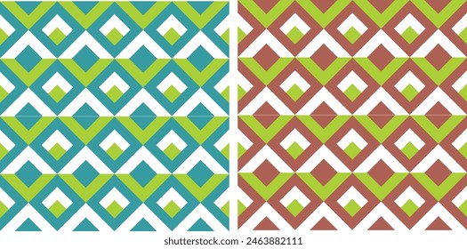 Vector files of geometric patterns in pastel and retro colors for use in designing book covers, paper, textiles, wallpaper, product wrapping, scalable, recolorable.